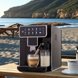 full super fully automatic Espresso coffee machine Maker with grinder Milk Tank home