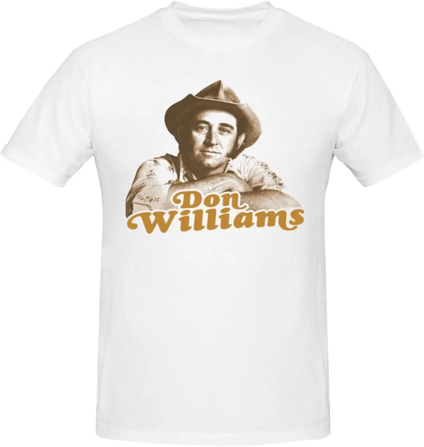 

Don Williams Men's T-Shirt Unisex Casual Short Sleeve Tops Graphic Crewneck Sport Tee Shirt Black