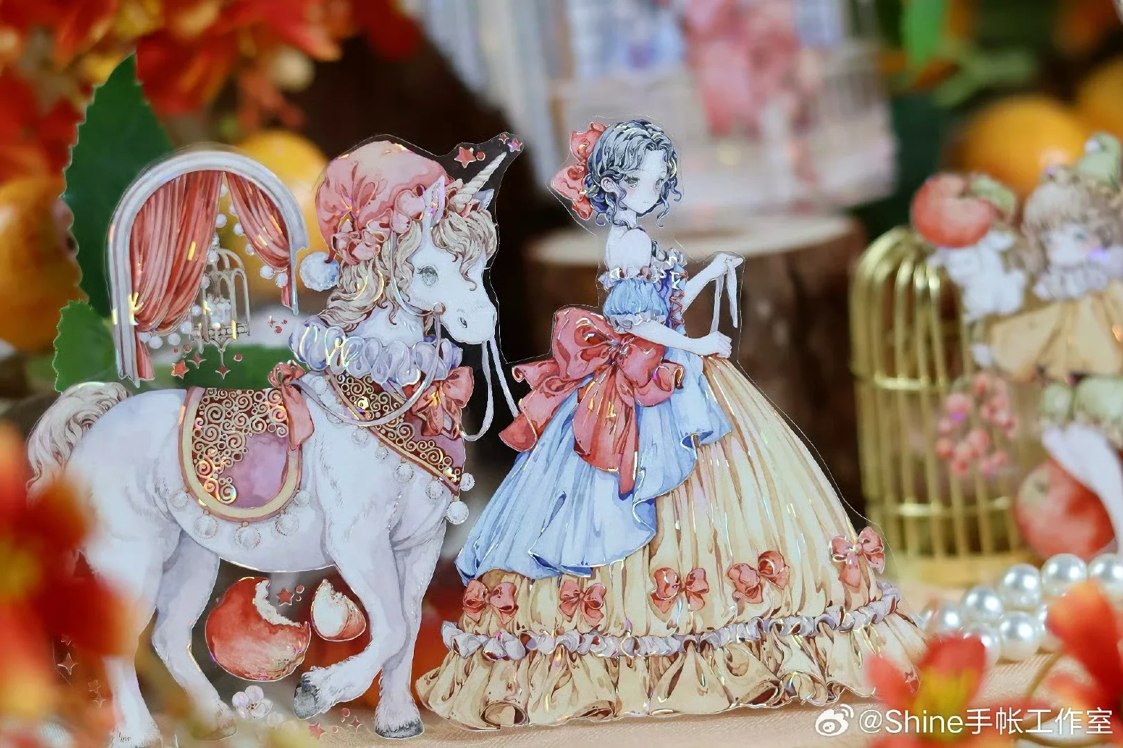 

Блестящая ПЭТ-лента Washi с изображением принцесс из сказок