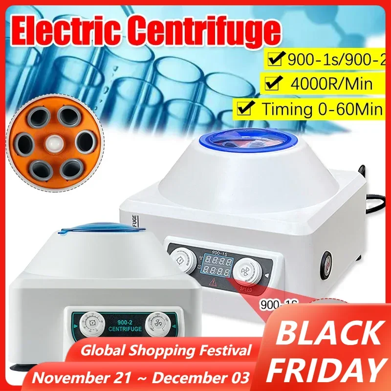 Electric Blood Centrifuge Prp Plasma Centrifuge Machine Electric Laboratory Timing Centrifuge Medical Practice Machine 2086xg