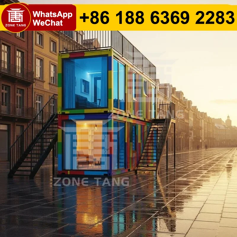 

Foldable Structure Commercial Shop Modern Leak Proof Prefab Home Best Houses Pre Fabricated Homes Flat Pack House Construction