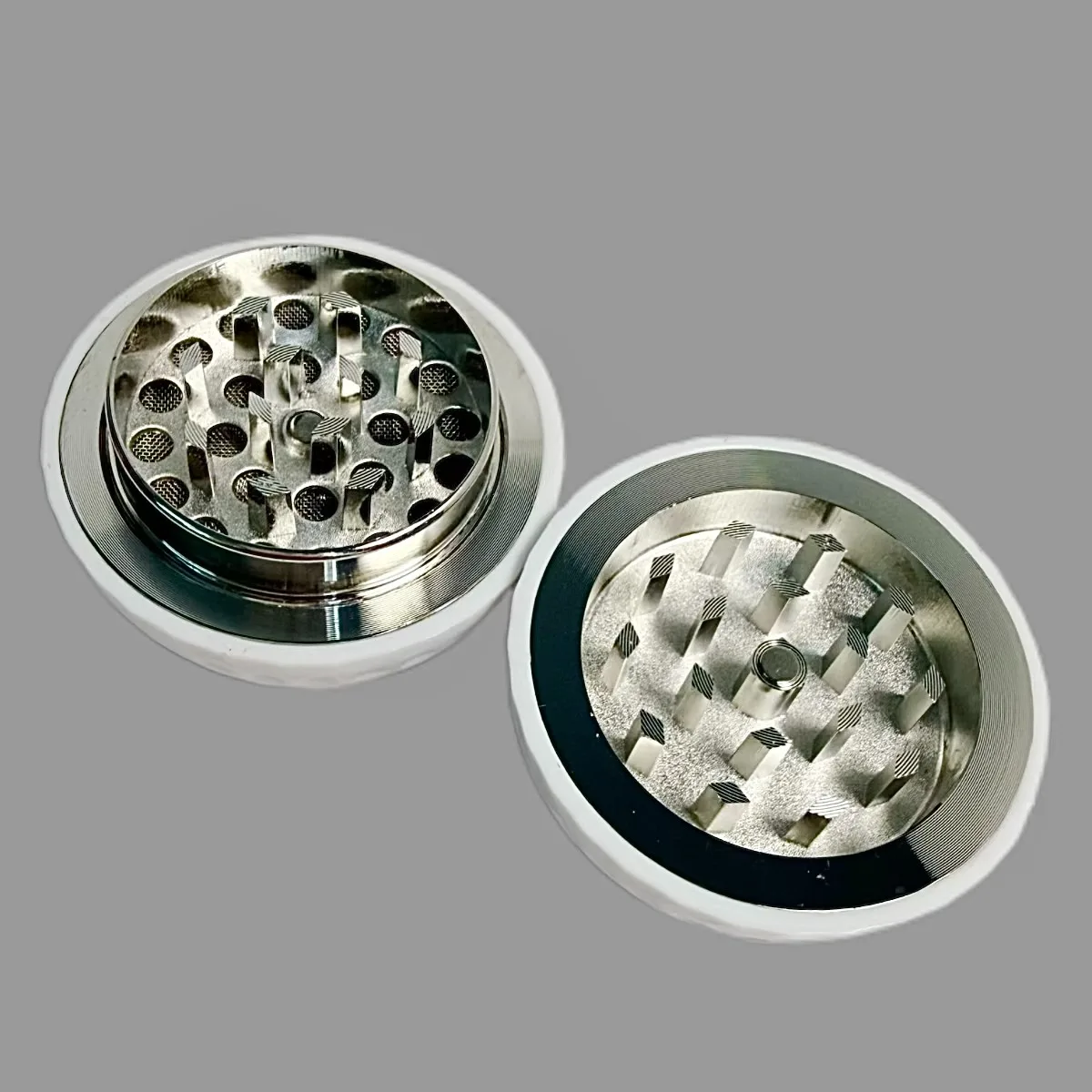2 Inch 5cm Golf Ball 3 Layer Zinc Alloy Herb Grinder Pollen Catcher Cleaning Brush Magnetic Closure Manual Smoking Tool Gift - view 5