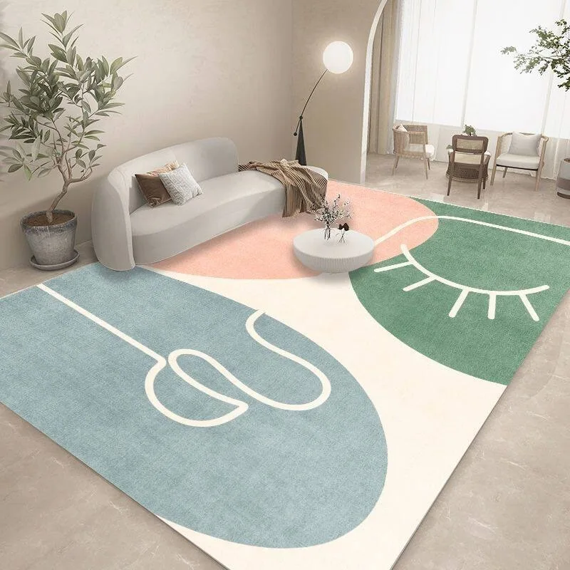 Nordic Minimalism Living Room Carpet Morocco Vintage Advanced Bedroom Bedside Rug Home Decor Sofa Coffee Table Mat Home Tapis