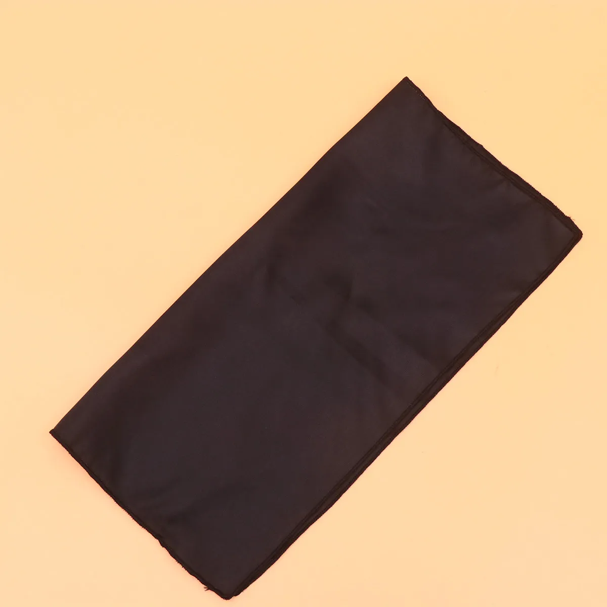 12Pcs Solid Color Napkin Cloth Simple Style Tableware Pad Placemat for Home Restaurant Hotel Dining Table Use Black
