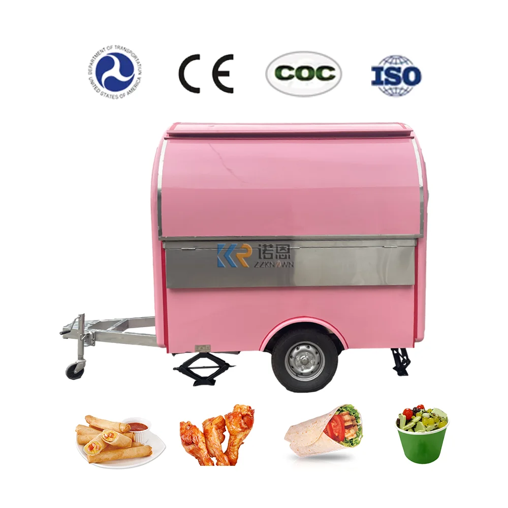 

2023 Arc Shape Mobile Food Trailer Street Customized Shop Coffee Food Cart Trailer Snack Vending Kiosk For Sale