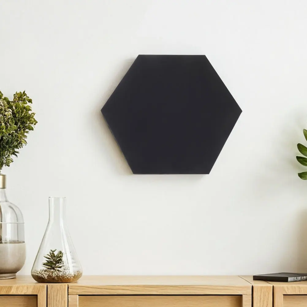 

2 Pcs Special Oil Canvas Frame Artist Hexagon Boards Supplies Blank Wooden for Painting Black Child
