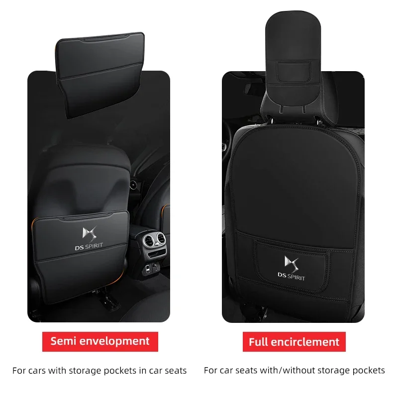 For DS SPIRIT DS3 DS4 DS5 DS6 DS7 Car Seat Anti Kick Pad Front Seat Back Child Anti Kick Pad Seat Protection Pad - Image 2