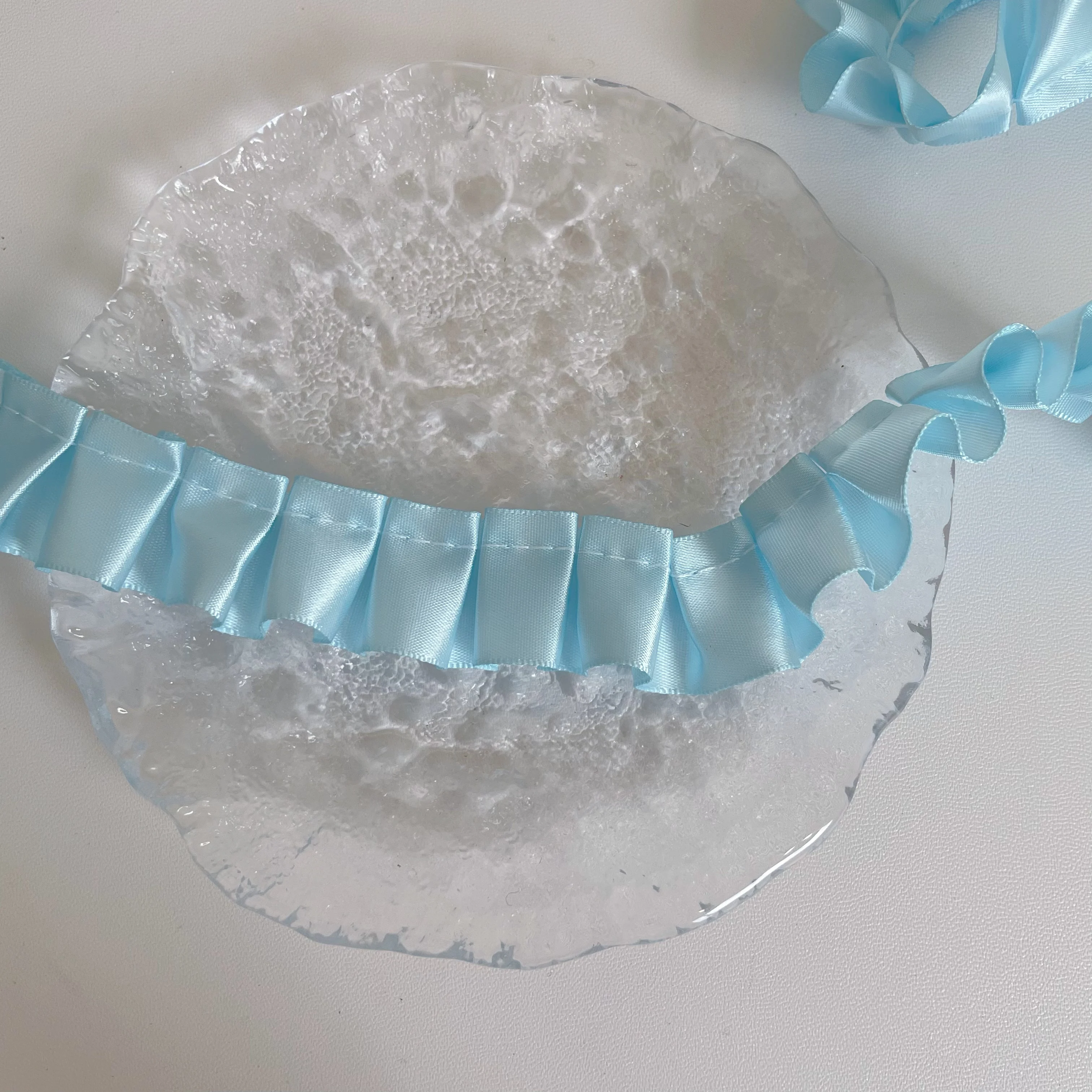 Solid Color Satin Veil Trim 4