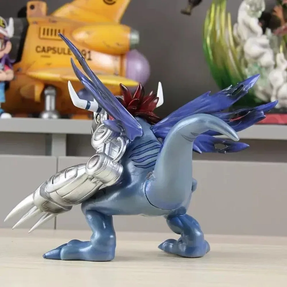 19 センチメートル/7.48 インチアニメデジモンアドベンチャーフィギュアブルーメタルグレイモンアクションフィギュア Pvc 像コレクションモデルのおもちゃギフト