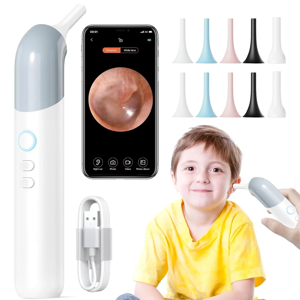 Wifi Ear Clearing 3.2mm Lens 1080P HD Wireless Ear Camera Ear Wax Removal Tools With 4 LEDs for Homecare Support Android IOS