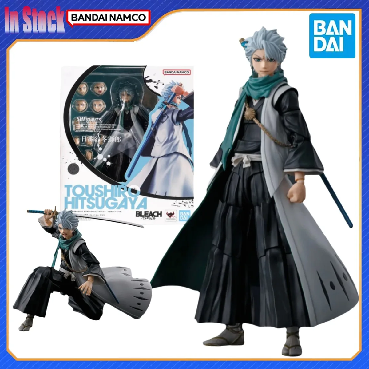 

Оригинальный Bandai, оригинальный в наличии SHF Hitsugaya Toushirou Bleach, коллекция аниме, наборы моделей экшн-фигурок, подарок для мальчика и девочки