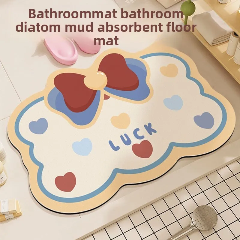 

Коврик для ванной комнаты из силикона с принтом динозавра, впитывающий, противоскользящий, для дома, кухни