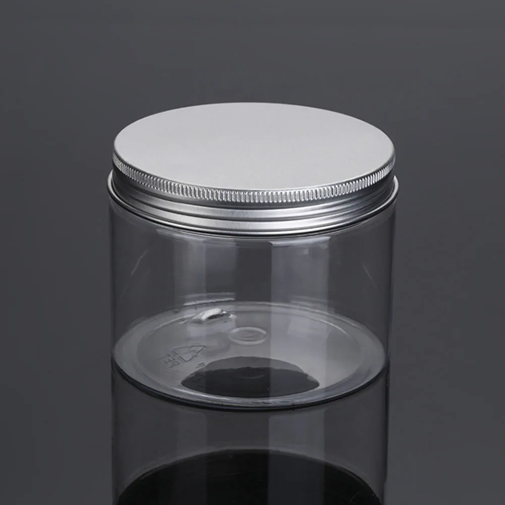 Clear Plastic Jar With Lids Food Grade Sealed Cans Empty Cosmetic Container Biscuit Nut Storage Packing Bottle Kitchen Organizer