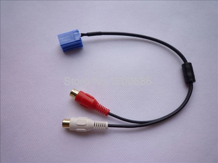 Blaupunkt جرونديج فدو 8Pin CD مبدل RCA كابل مساعد ISO صغير التكيف vw 2rca