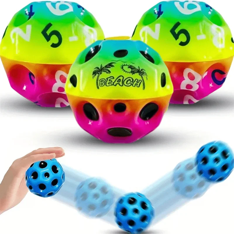 3/1pc Random Styles And Colors Pool Rebound Water Ball, Durable Floating Ball, High Elasticity Beach Ball - Colorful, Soft And Elastic, Suitable for Swimming Pools, Beaches And Outdoor Activities, Swimming Pool Accessories | Fun Swimming Pool Ball view 6