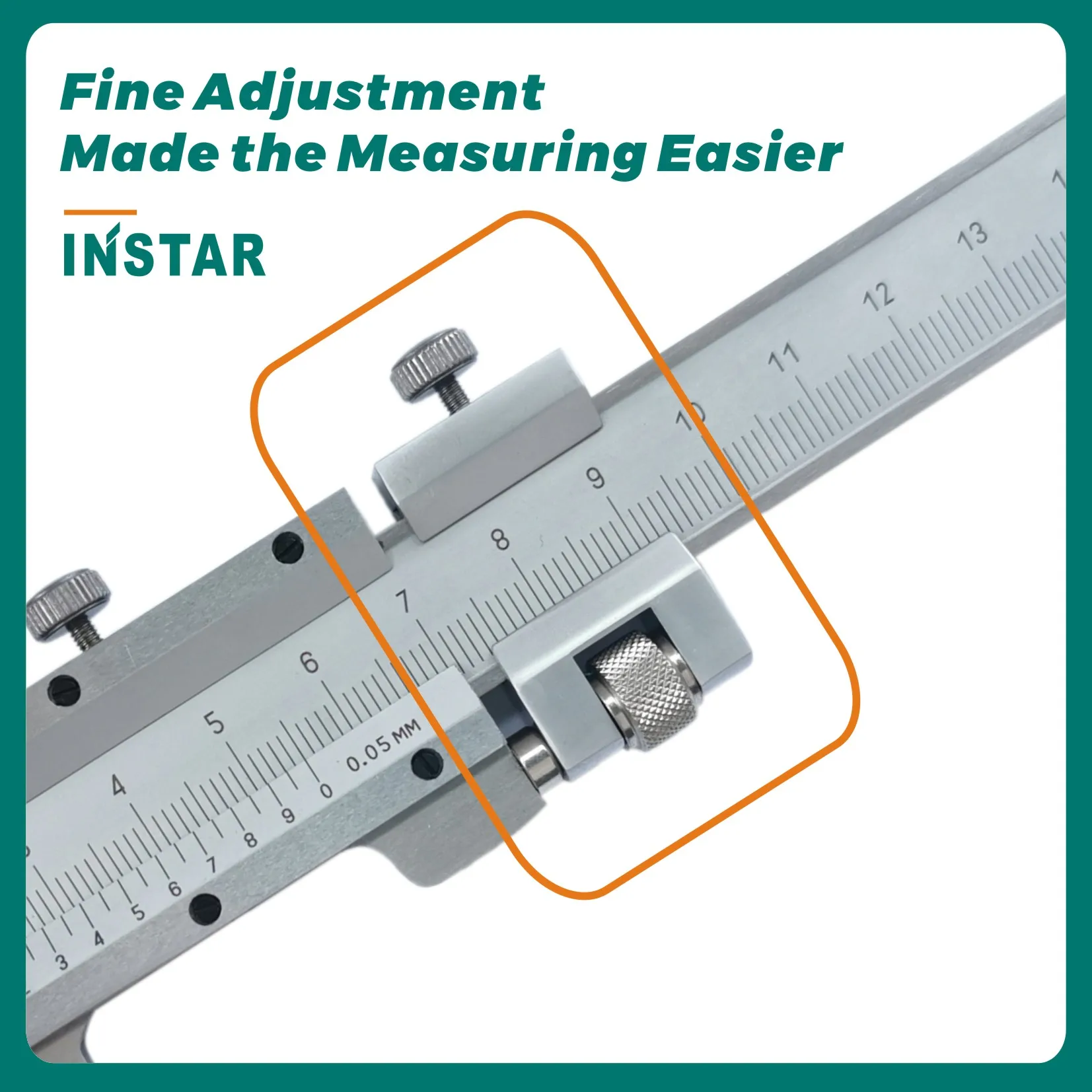 INSTAR suwmiarka ze stali nierdzewnej 250mm x 0.05mm DIN Standard 300mm z precyzyjna regulacja wysoka stal hartowana przemysłowa