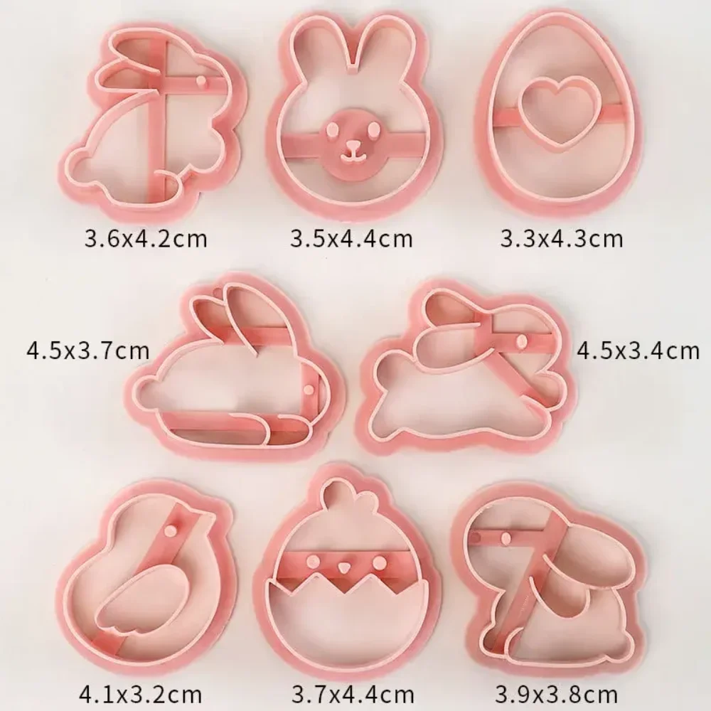 8 pcs/9 pcs Suiker Draaien Bakvorm Chocolade Gebak Druk Vakantie Cookie Cutter Set Cartoon Druk Type bakken Embossing Mold