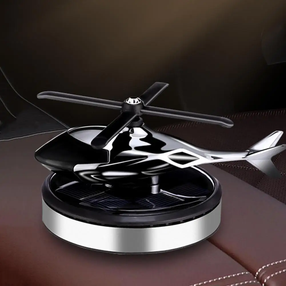 

Solar Helicopter Car Air Freshener Rotating Propeller Long Lasting Fragrance Deodorant Aromatherapy Diffuser Airplane Ornament