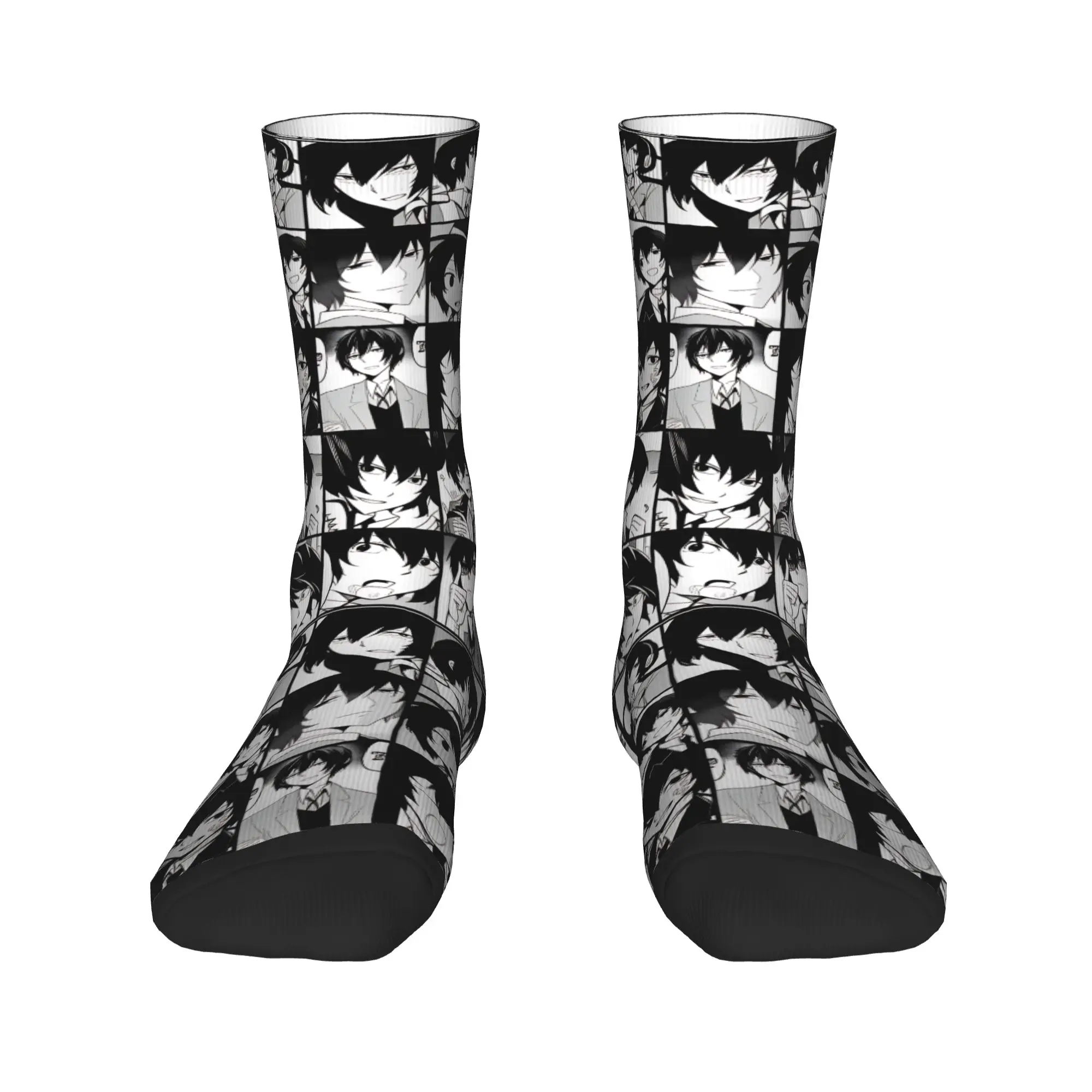 Men's Socks Dazai Bungo Stray Dogs  Stockings Winter Casual Breathable Socks Design Skateboard Non Slip Socks