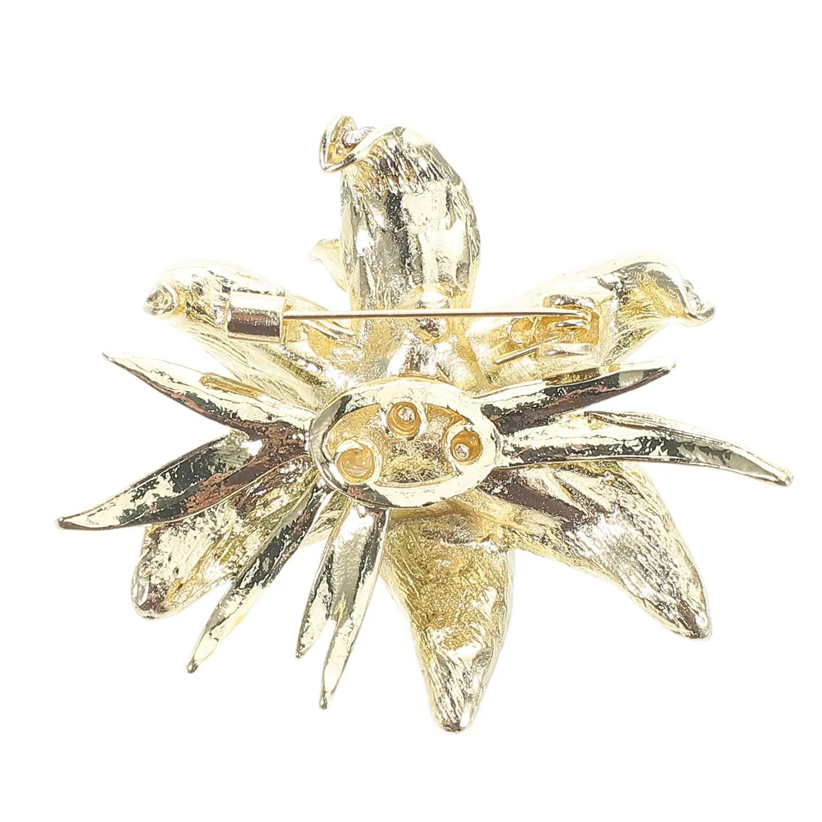 

Lily Flower Brooch Pin Rhinestones Lapel Pin For Women Crystal Brooch Pin Women Scarf Pin Dress Clothing Clothes Decorations
