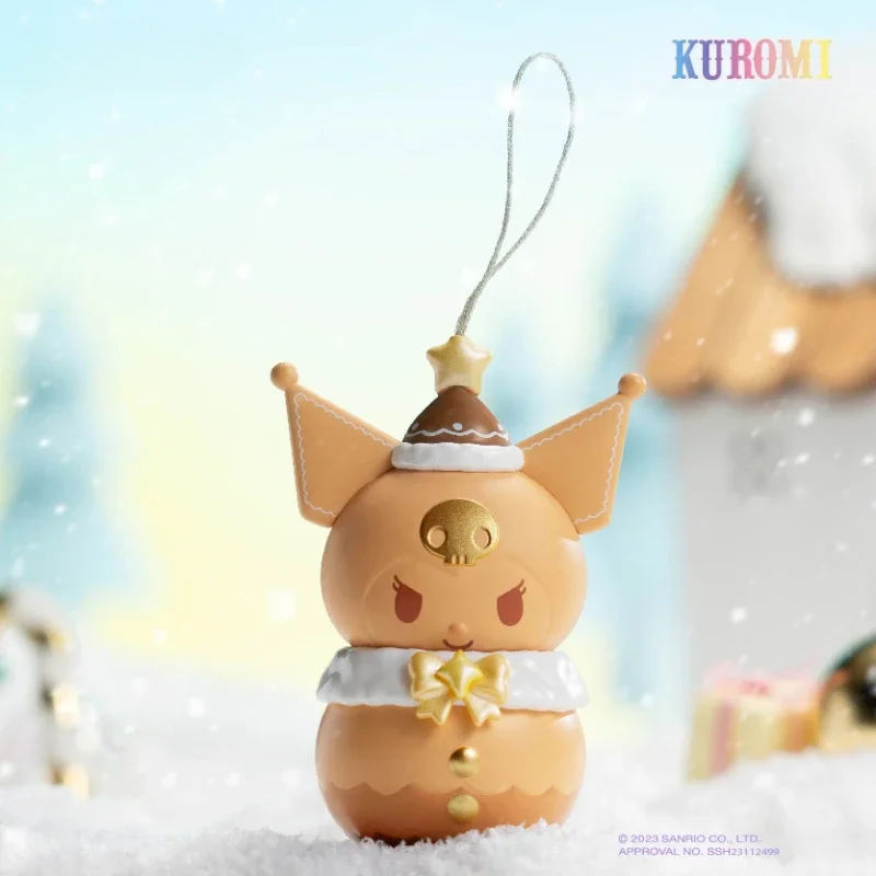 MINISO Sanrio Characters Blind Box Water Bells Winter Sound Series Mystery Box Kawaii Model Toy for Kids Holiday Gift Genuine