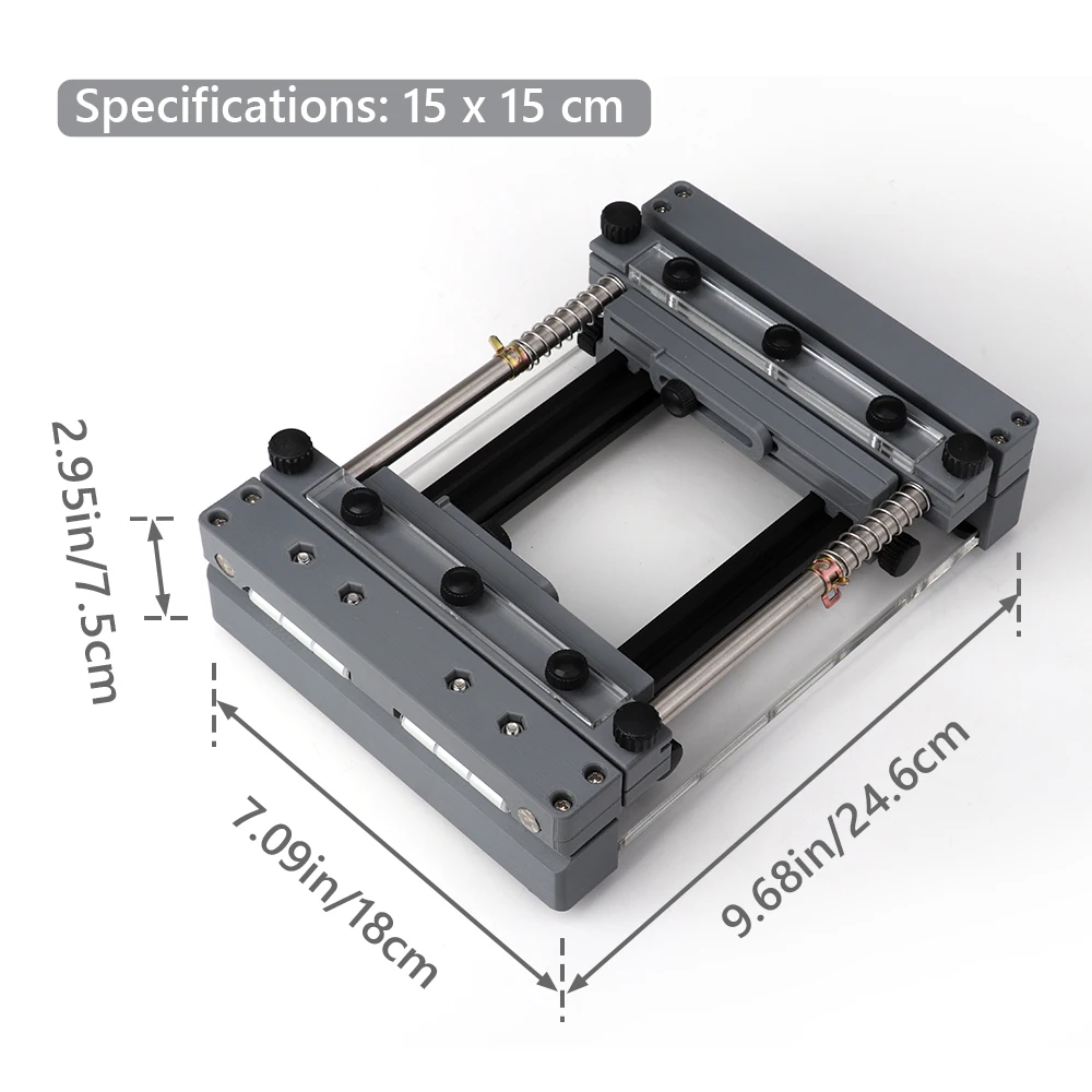 

Manual PCB Stencil Printer 250*250mm High Precision SMT Screen Printing Machine Desktop Solder Paste Printing Equipment for DIY