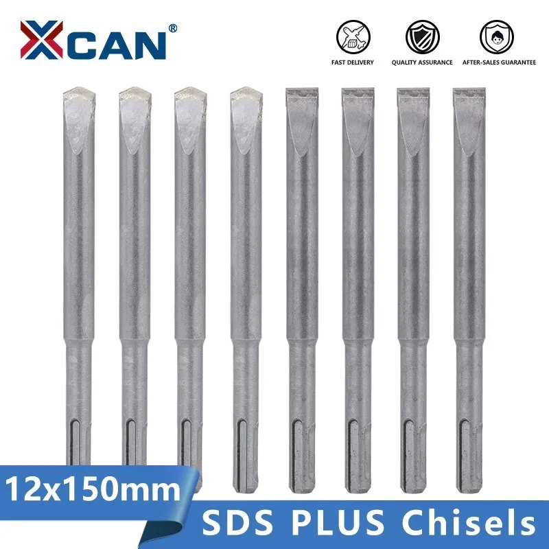 

XCAN SDS PLUS Chisels Set 1PC 12x150mm Electric Hammer Drill Bit for Concrete Brick Wall Drilling Chisel