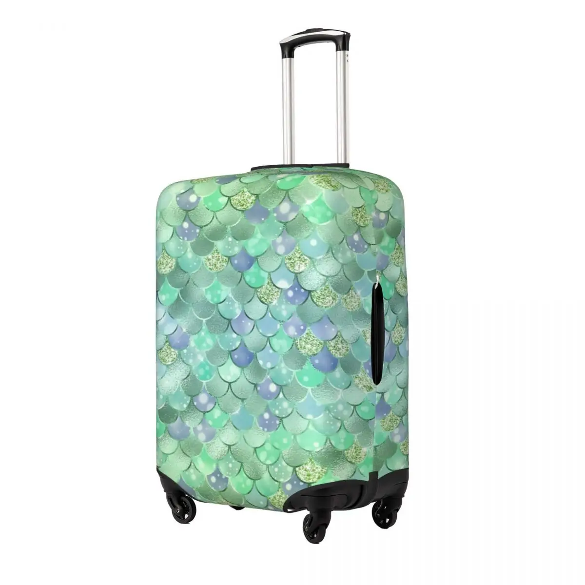 Mermaid Bokeh Pattern Print Luggage Protective Dust Covers Elastic Waterproof 18-32inch Suitcase Cover Travel Accessories