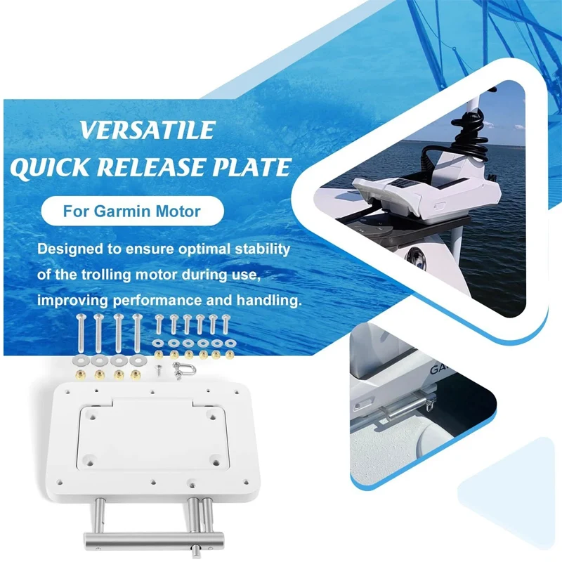 

010-12832-61 Quick Release Bracket Plate System Replacement for Garmin Force Kraken Trolling Motor, 010-12832-60, 0100209801