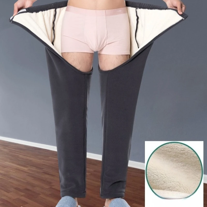 الكبار سلس البول السراويل مفتوحة المنشعب شتاء دافئ صوف مبطن طريح الفراش كبار السن قابل للغسل قابلة لإعادة الاستخدام ماصة البولية السراويل لينة #1