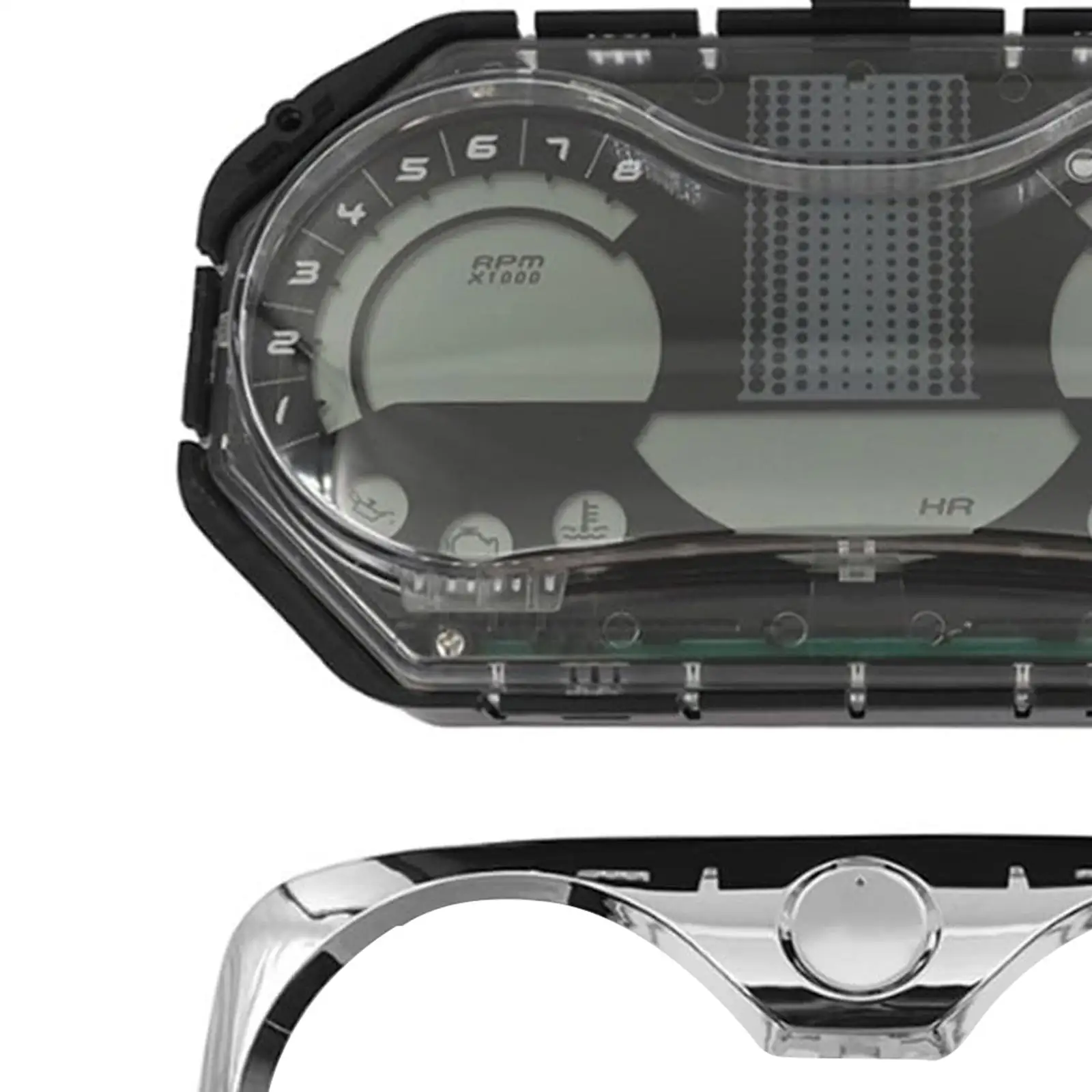 Profesjonalny cyfrowy prędkościomierz LCD z ramką, obrotomierz, wskaźnik poziomu paliwa 278002217