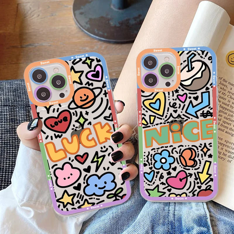 Funda de teléfono de arte Doodle A Color para Redmi 7, 8, 9 A, Redmi Note 5, 7, 8, 9, 10, 11 Pro Max, 4G, 5G