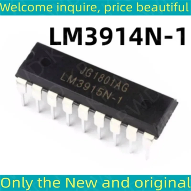 5PCS  LM3914N-1 New and Original IC Chip DIP18 LM3914N-1/NOPB LM3914N-1/NO LM3914N-1