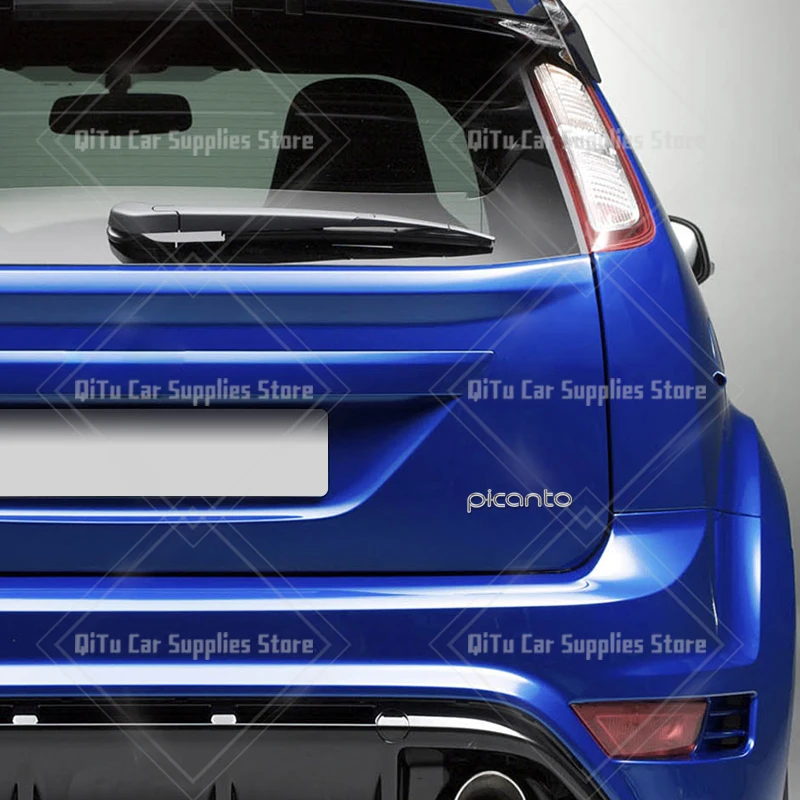 Zinc Alloy For Picanto GT Line Badge Car Body Trunk Fender Adhensive Emblem 3D Decal Sticker Lettering Styling