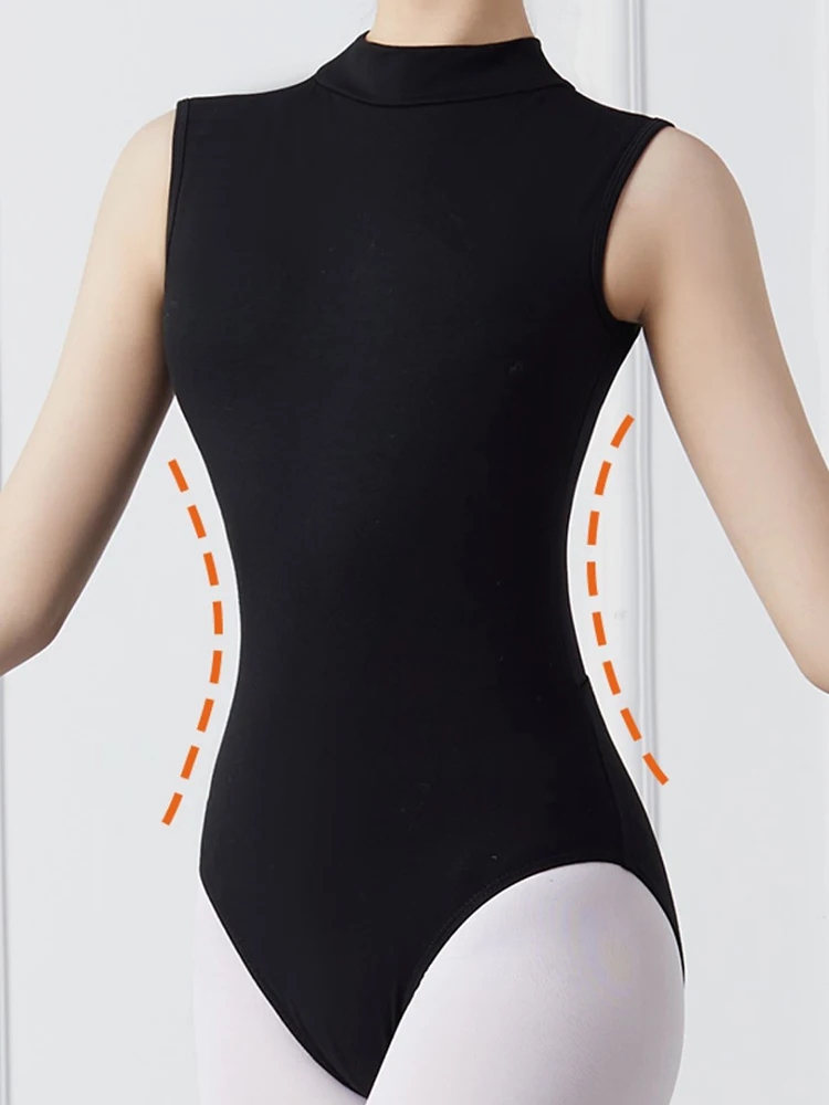 Mały stójka, strój do ćwiczeń baletowych, strój jednoczęściowy do gimnastyki artystycznej, damski strój z wysokim kołnierzem dla dorosłych