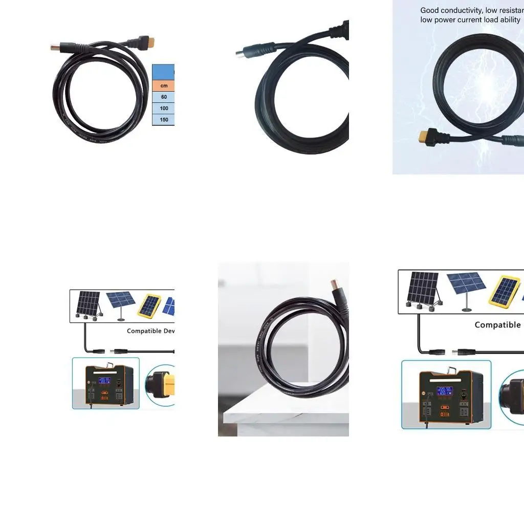 

Y1UB Flexible PVC XT60 Male to DC7.9mmx0.9mm Power Adapter Cable for Energy Storage