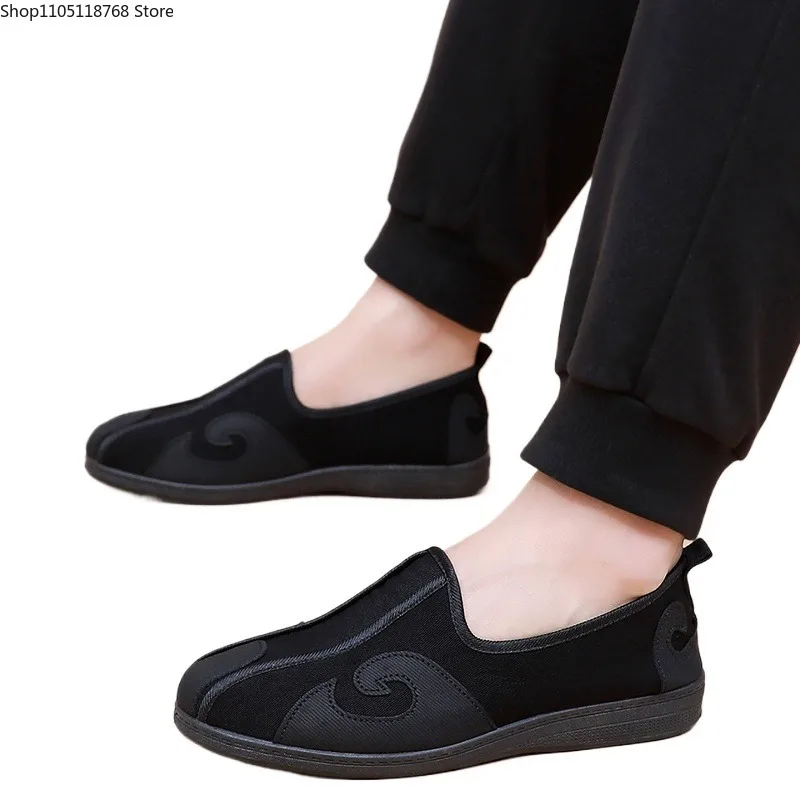 Scarpe tradizionali cinesi in cotone Kung Fu Scarpe in stoffa per allenamento di arti marziali Tai Chi traspiranti