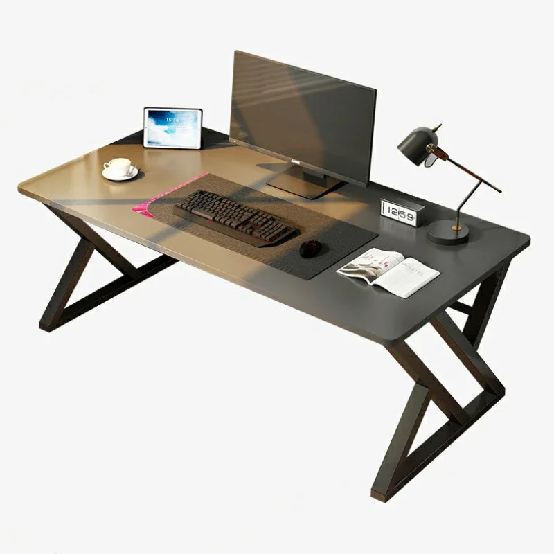 Modern Office Desktop Computer Desk Multifunctional Live Gaming Desk Bedroom Study Office Furniture Iron Computer Desk