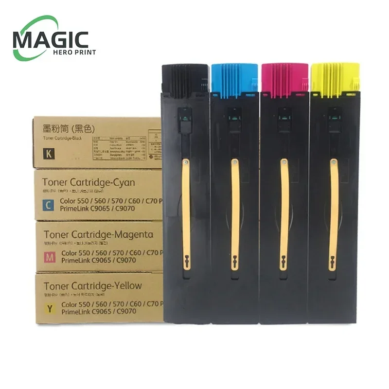 C550 C5580 Toner Cartridge With Chip Compatible For Xerox 560 C60 7780 7785 6680 9070 550 570 5580 C70 C9070 5540 Printer Toner