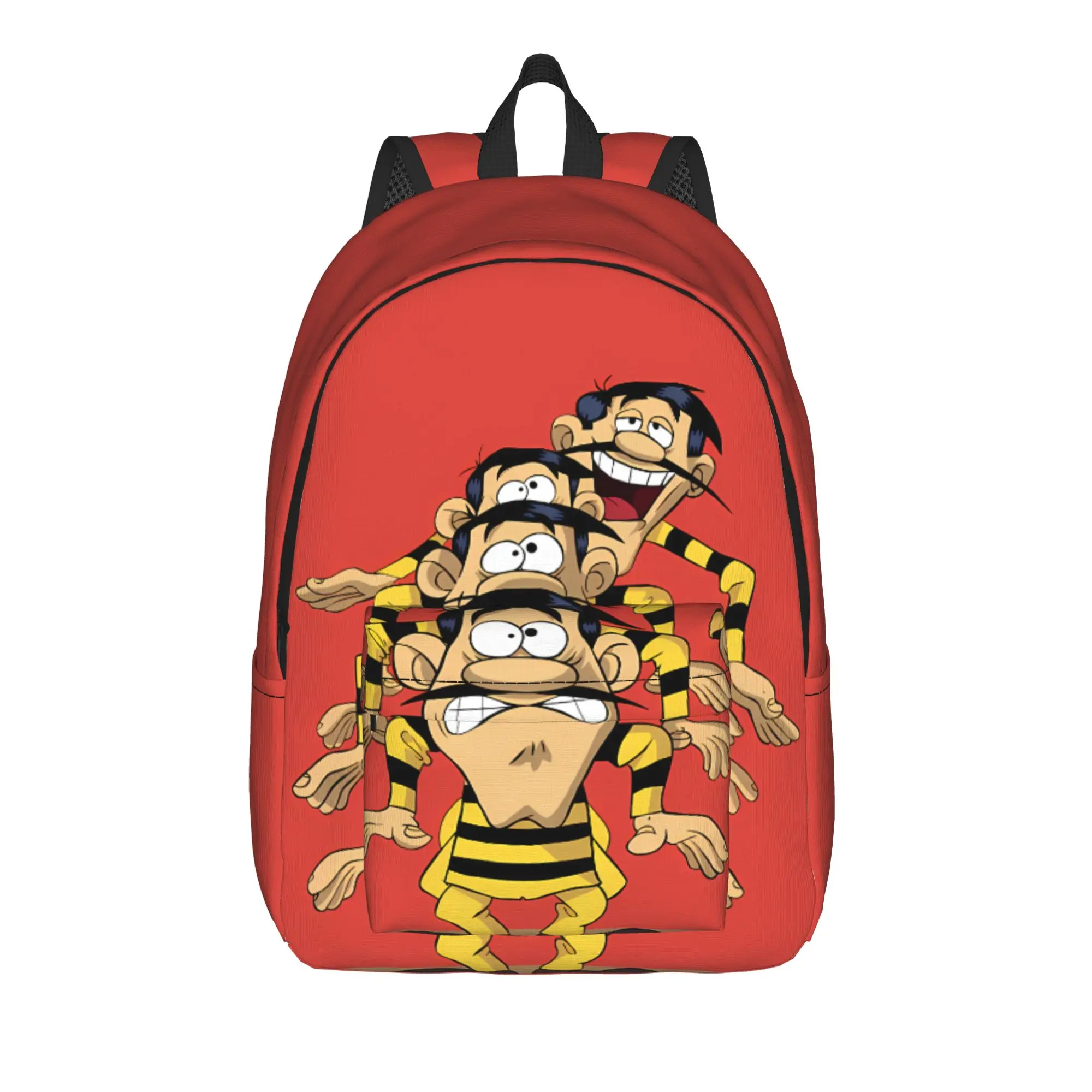 Silly Lucky Luke Hanging Backpack  Kawaii Backpacks Female University Big High School Bags Colorful Rucksack