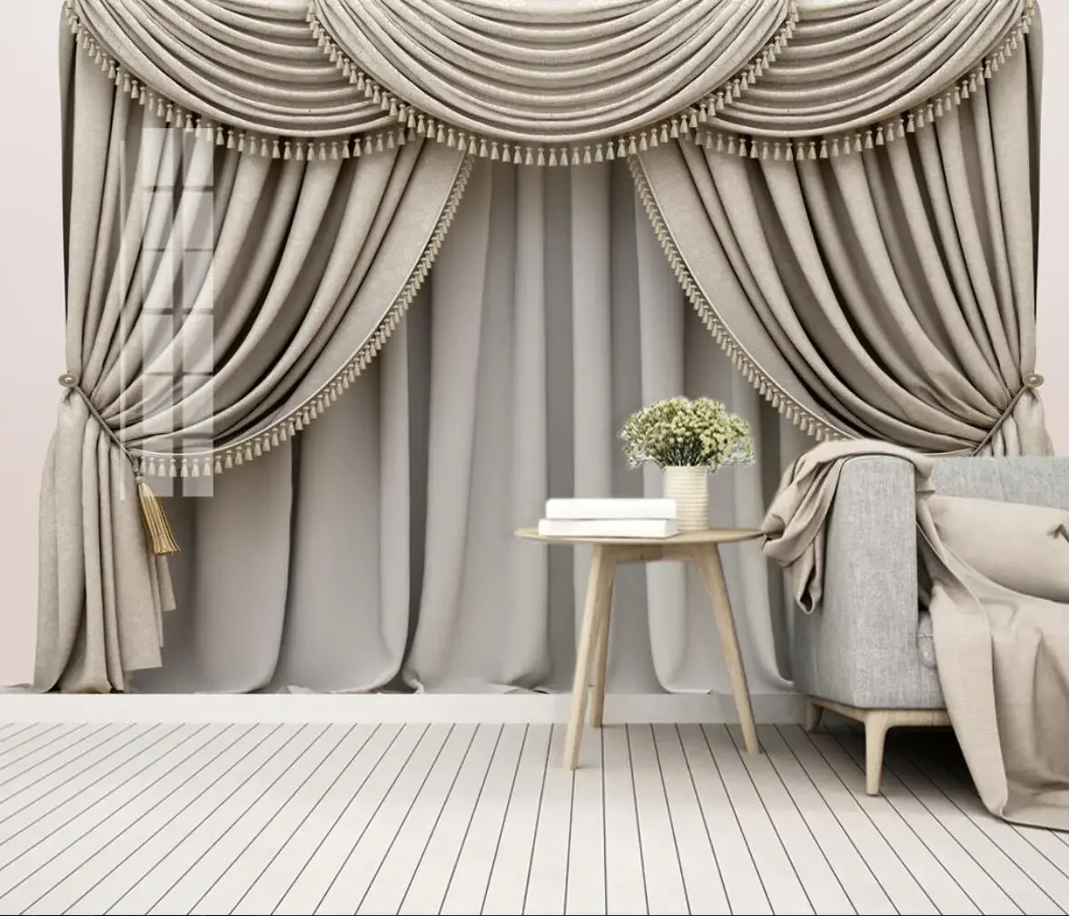 

Настенные обои из мягкой ткани в европейском стиле для гостиной, фон для телевизора, домашний декор, 3D-наклейки