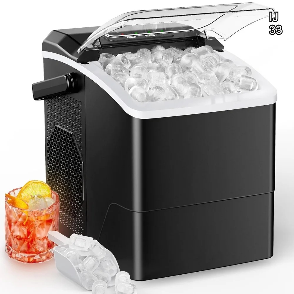 

Countertop Ice Maker, 26 lbs Daily, Fast Ice in 6 Minutes, Self-Cleaning Compact Machine for Home Kitchen Office Parties