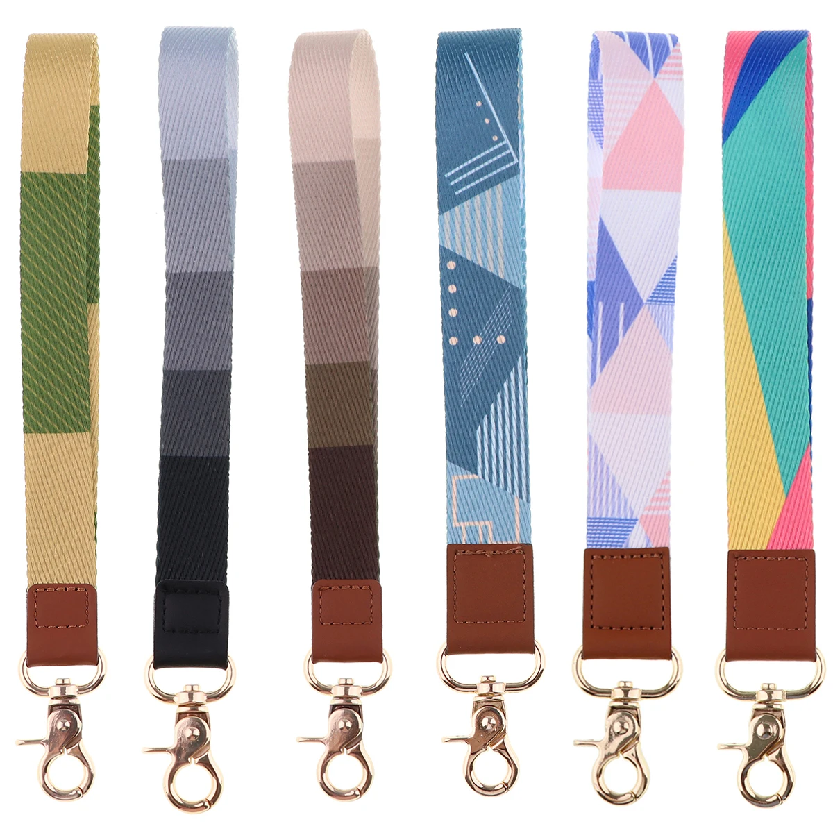 Minimalist Series Short Lanyards Keychain Simple Style Neck Strap Phone Buttons ID Card Holder Lanyard for Keys DIY Hanging Rope