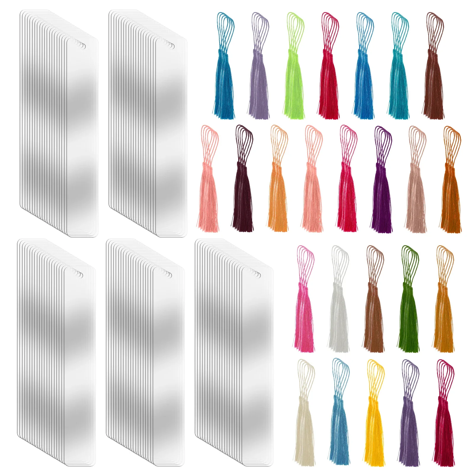 

200 шт. прозрачные акриловые закладки, водонепроницаемые закладки, устойчивые к коррозии акриловые маркеры для книг, многофункциональные для этикеток на одежду