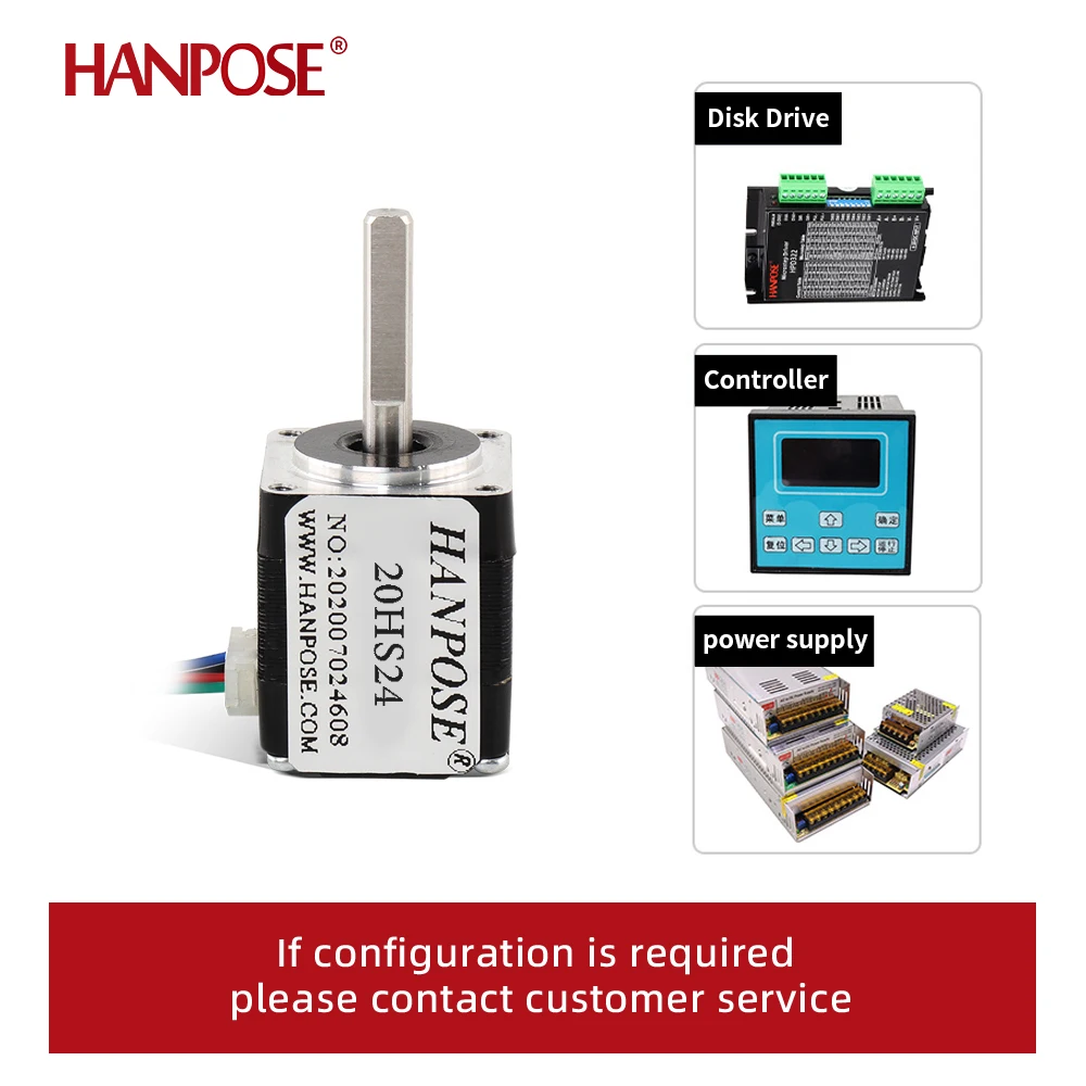 NEMA08  20HS24 0.8A 12 N·m 24 mm Motor specifically designed for 20-series arcade machine components