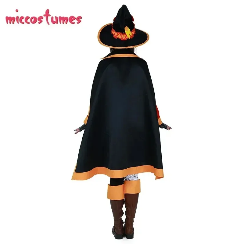 أزياء Miccostumes's Megumin الزي أنيمي للنساء البالغات أزياء الهالوين التأثيرية؛ 2، r'6؛ t.