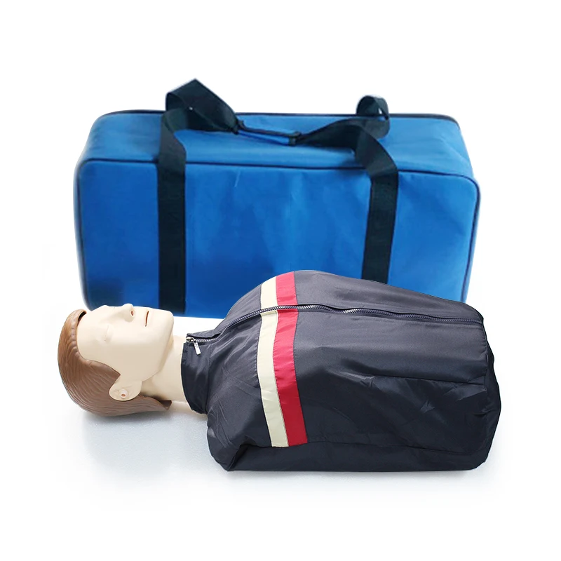 70x22x34cm Bust CPR Training Manikin Professional Nursing Training Mannequin teaching  Model Human First Aid Training Model New