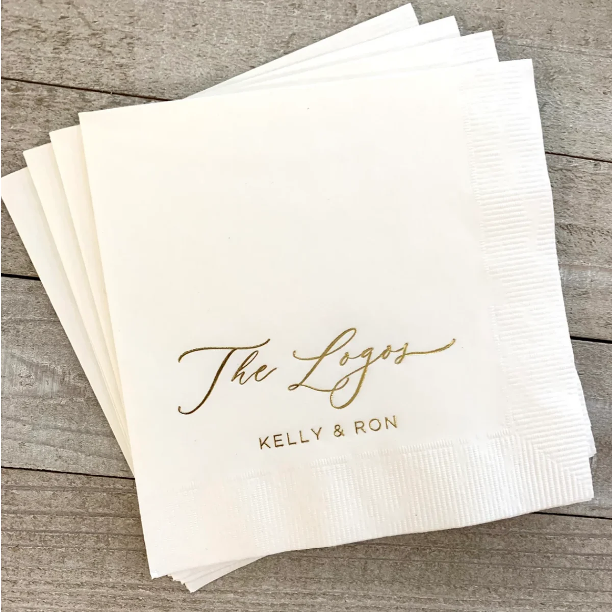 Personalized Napkins Wedding Napkins Custom Modern Font Monogram Rehearsal Dinner Beverage Cocktail Luncheon Dinner Guest Towels