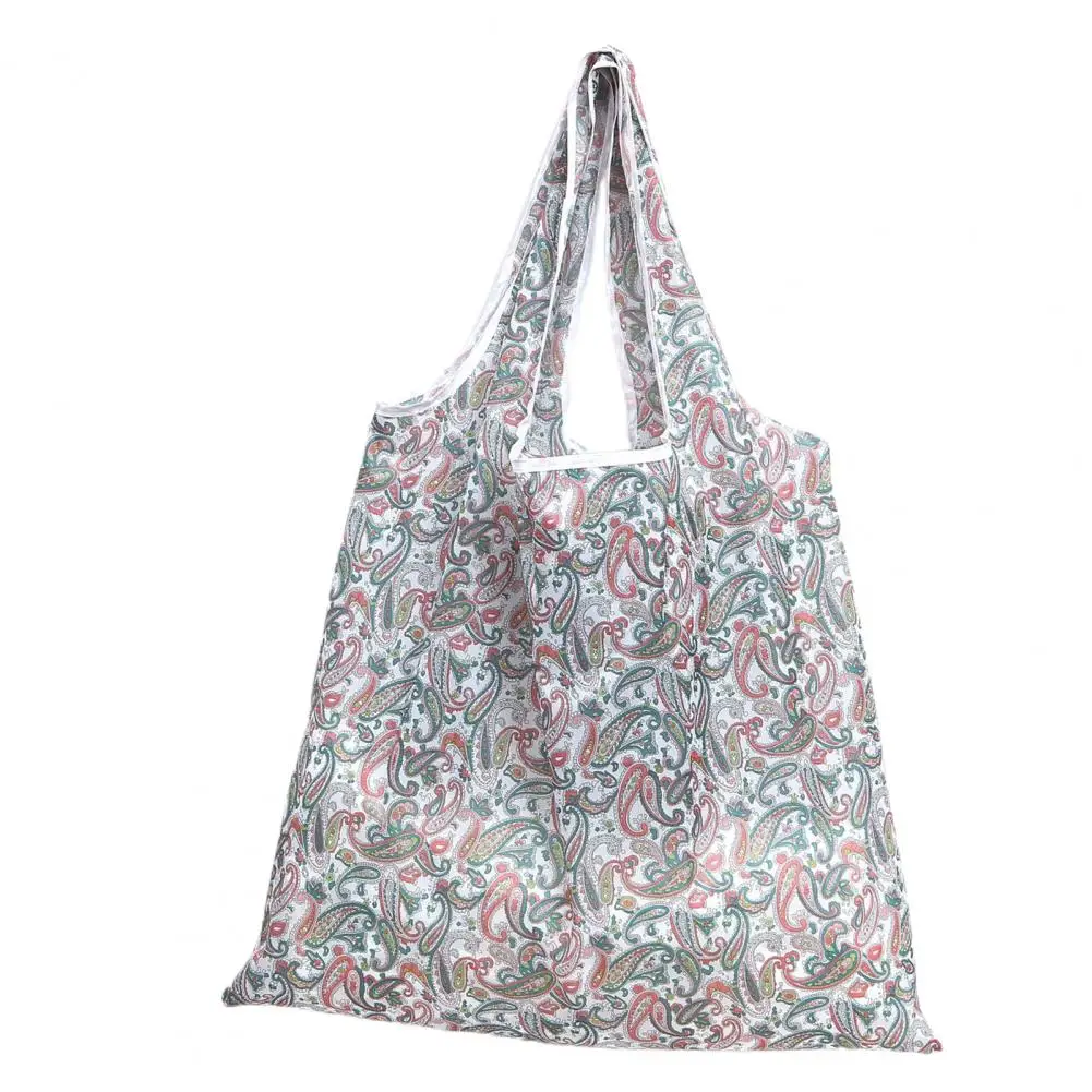 Reusable Printed Shopping Tote Shopping Bag Printing Foldable Polyester Casual Large Capacity Groceries Bag Household Supplies