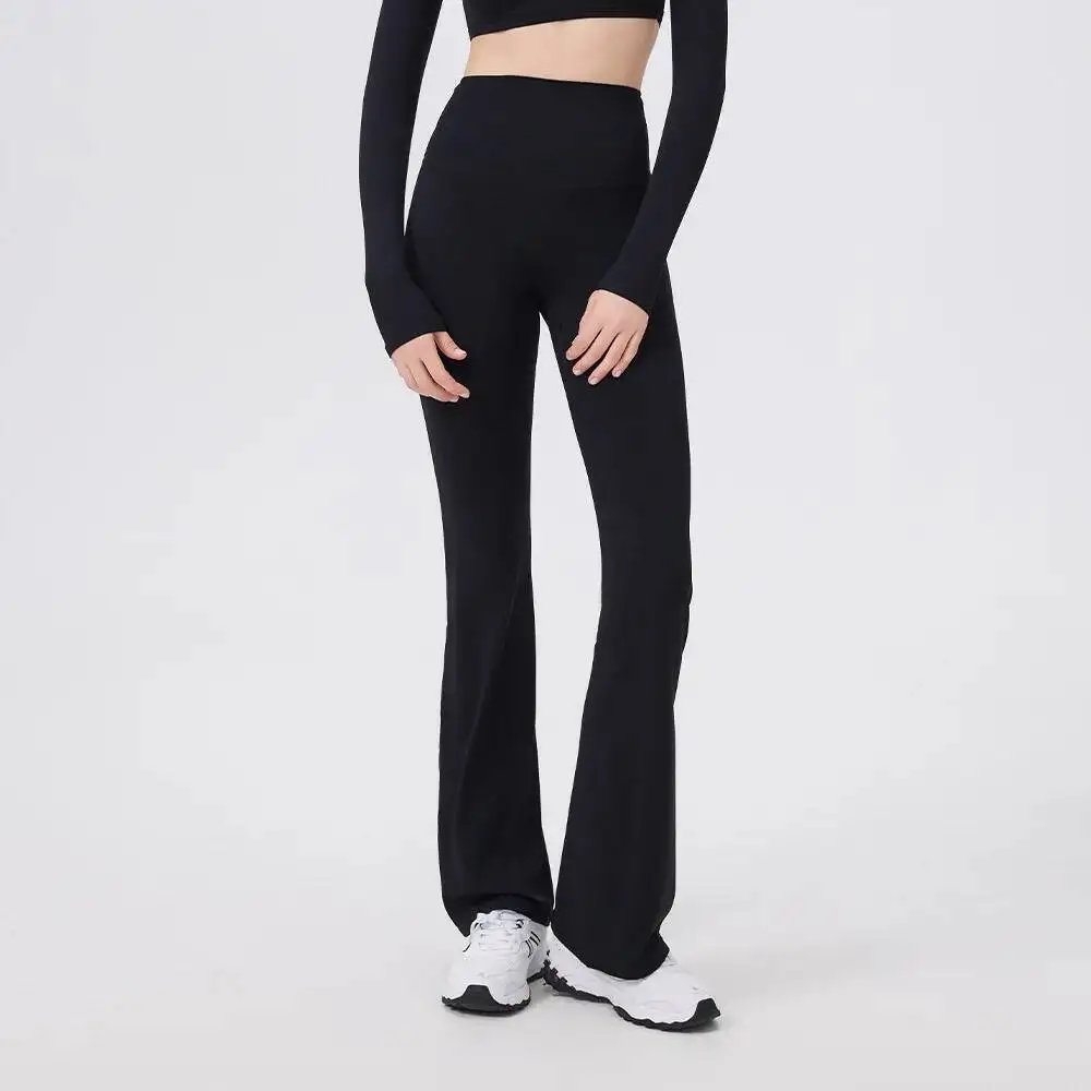 سراويل نسائية عالية الخصر مثل السراويل الضيقة مجوفة مع حواف مضادة لللف وتأثير رفع الورك سراويل رياضية #6